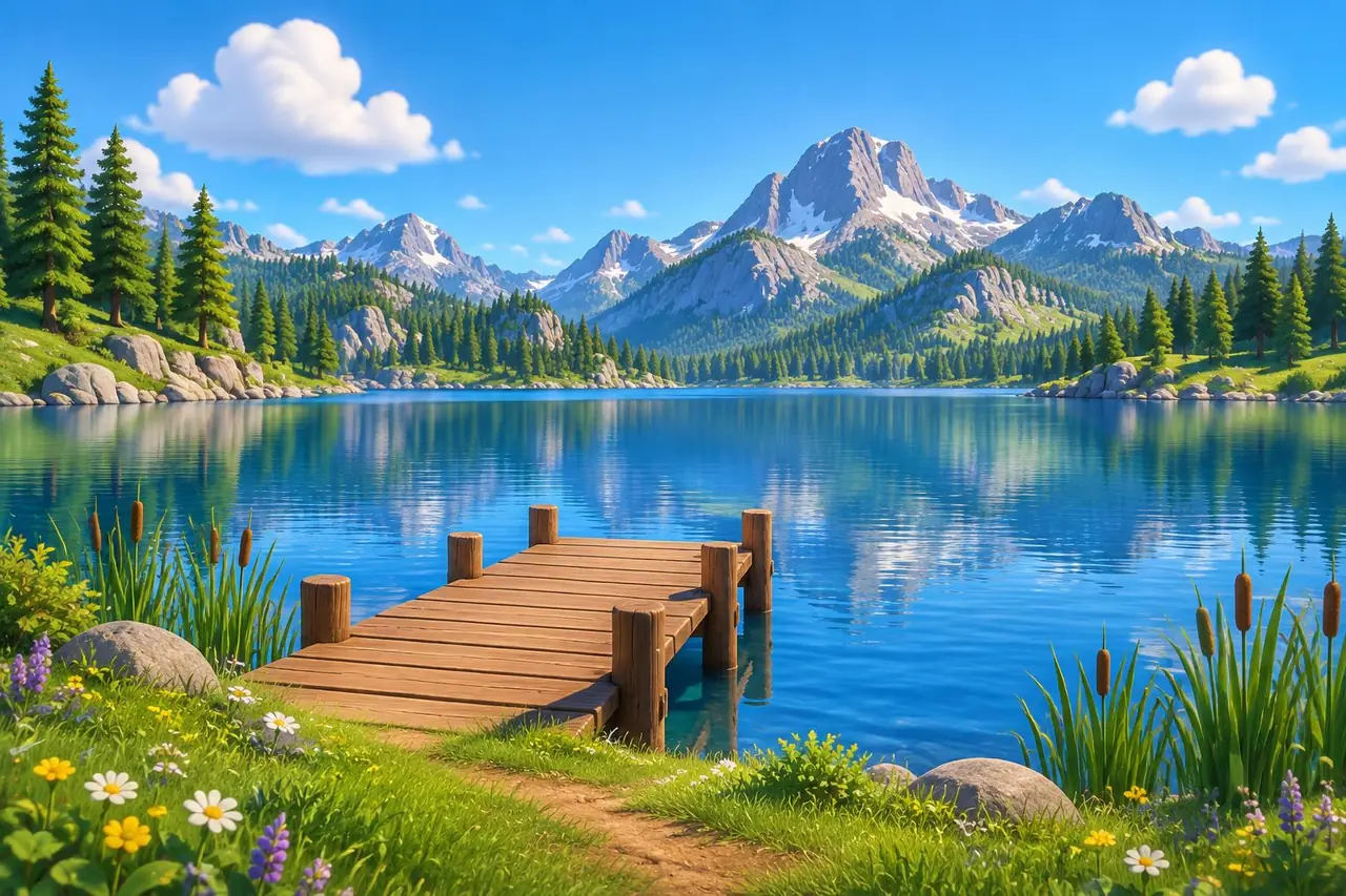 Big Lake scenery